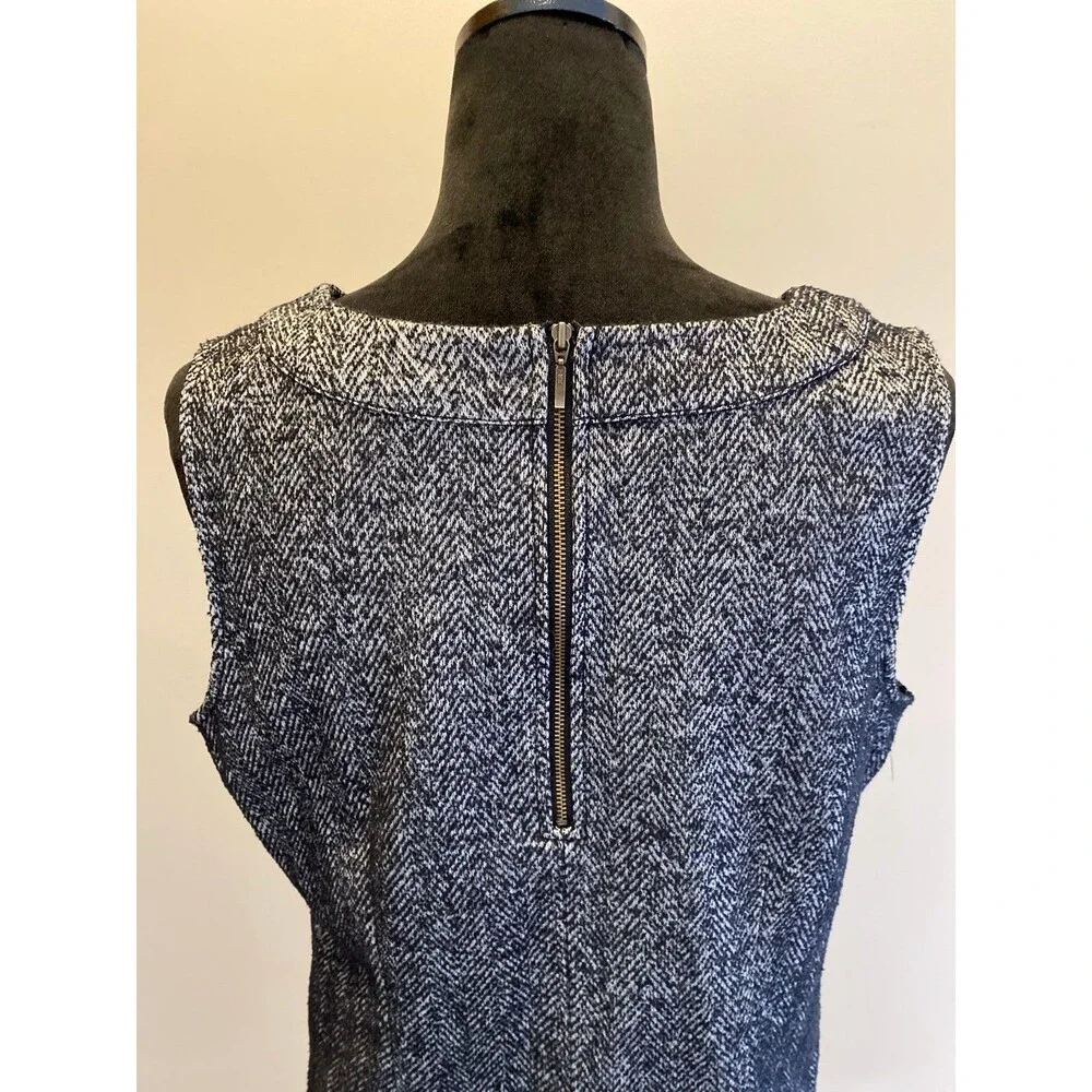 Cabi Women’s‎ Vest Tweed Type Fabric Sz Large Black White Pockets Business Wear